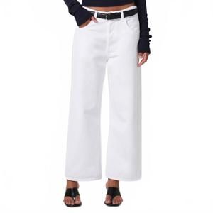 NEW CITIZENS OF HUMANITY gaucho high rise wide leg jeans in white